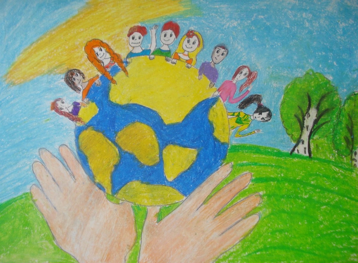 Дружба народов рисунок для детей