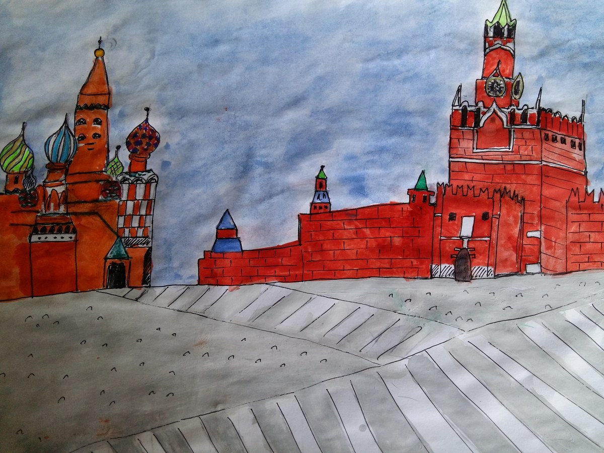 Рисунок Москва столица нашей Родины